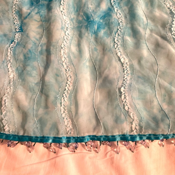 Vintage Swag/ curtain with beads - Picture 3 of 4